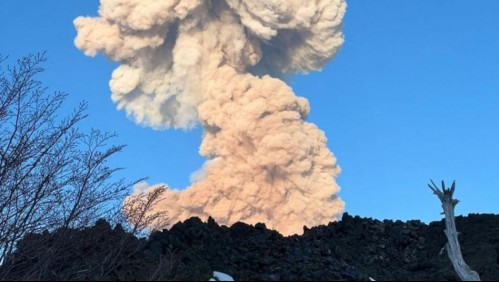 Volcán Nevados de Chillán se mantiene en alerta técnica amarilla tras columna de humo de más de 2 mil metros