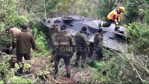 Carabinero muere tras volcamiento de vehículo blindado en Cañete