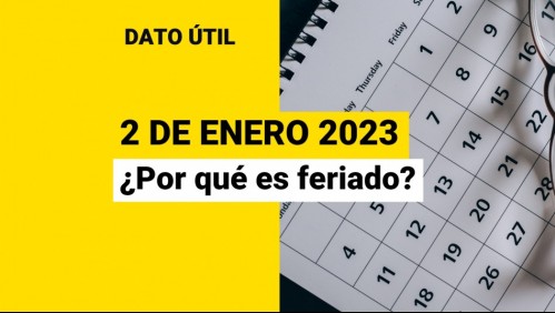 Año 2023 empieza con un fin de semana largo: ¿Por qué el 2 de enero es feriado?