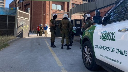 Confirman un lesionado por explosión de extintor de grandes dimensiones en bodega de Santiago Centro