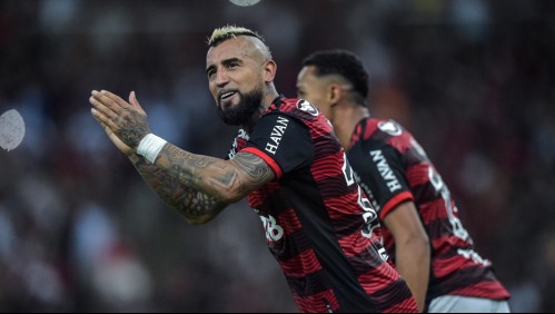 Arturo Vidal sumó minutos en intenso empate del Flamengo por Copa de Brasil