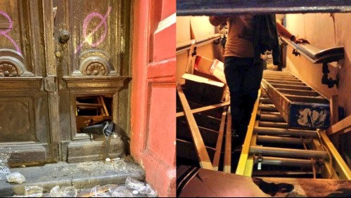 Denuncian destrozos y robo de equipamiento en Cuartel General del Cuerpo de Bomberos de Santiago