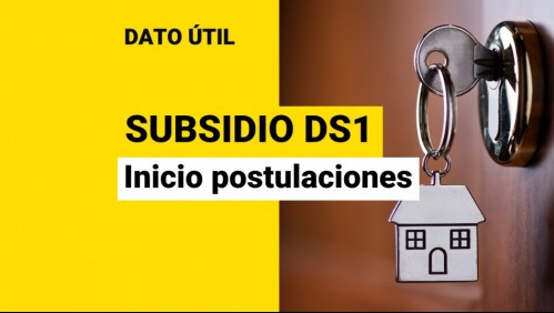 Inician postulaciones al Subsidio DS1: ¿Quiénes pueden solicitarlo en la primera etapa?
