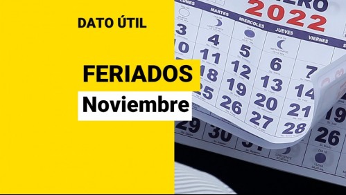 ¿Qué días son feriados en noviembre?