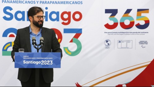 Boric inicia cuenta regresiva de Juegos Panamericanos 2023: 'Es un compromiso de Estado que trasciende al Gobierno'