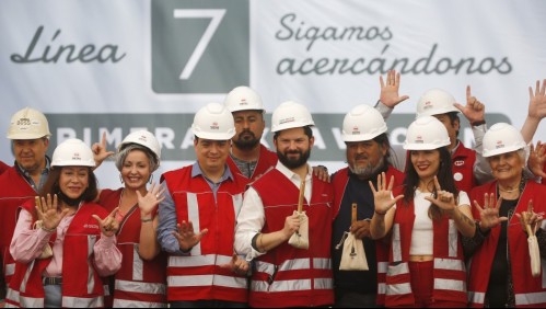 Nueva Línea 7 del Metro: Presidente Boric participó del inicio de la etapa de excavaciones