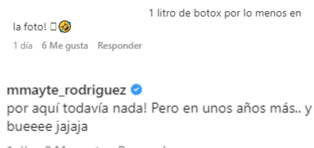 Comentario a Mayte Rodríguez