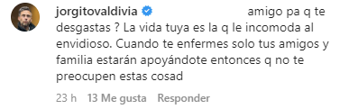Comentario de Jorge Valdivia