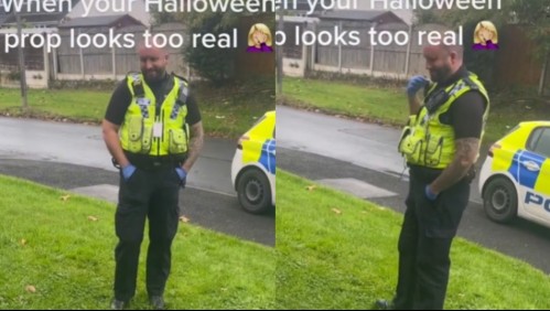 Video muestra impactante decoración de Halloween que terminó en investigación policial