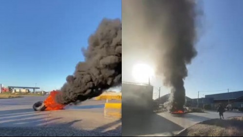 Se registran cortes de tránsitos en San Antonio por barricadas en medio de paro portuario