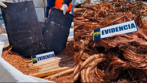 Incautan 20 toneladas de cobre en Arica: Millonario botín tenía como destino país asiático