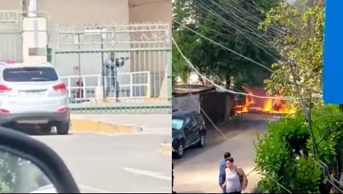 Millonario asalto a banco en Quilicura: Delincuentes usan armas de guerra y queman autos para dificultar acción policial