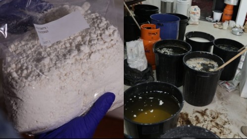 Desbaratan laboratorio clandestino dedicado al abultamiento de droga en Pudahuel: Hay cinco detenidos