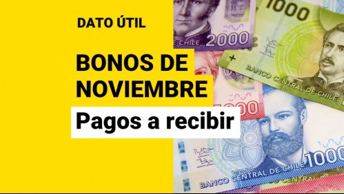 Bonos estatales: Beneficios que se pagan en noviembre
