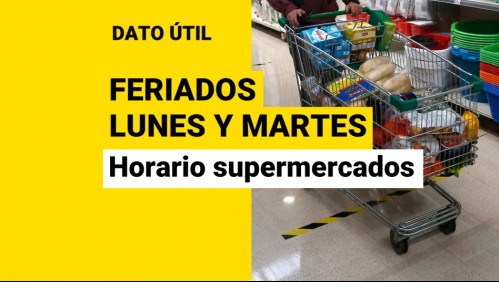 Feriados del lunes 31 de octubre y martes 01 de noviembre: ¿Cómo funcionarán los supermercados esos días?