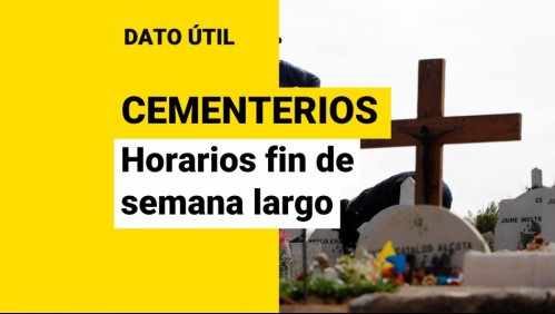 Día de Todos los Santos: ¿En qué horarios funcionarán los cementerios este 31 de octubre y 1 de noviembre?