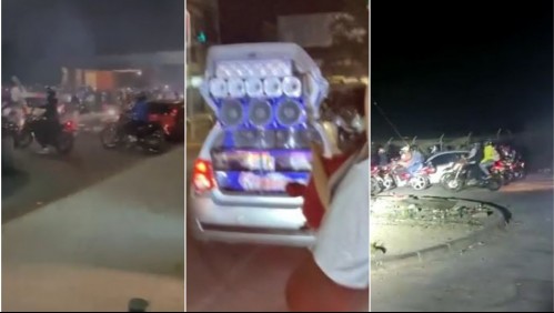 Carabineros detuvo a siete participantes de un evento de carreras clandestinas que reunió a cerca de 300 personas