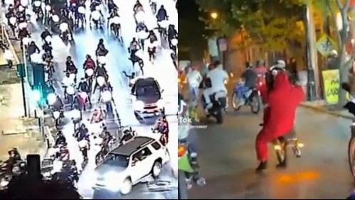 Carreras clandestinas, disparos, droga y alcohol: Masiva caravana de motos en Halloween termina con detenidos