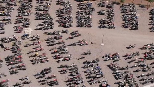 'Cementerio de motos': Así luce el parque Custodia Metropolitana con miles de motocicletas incautadas