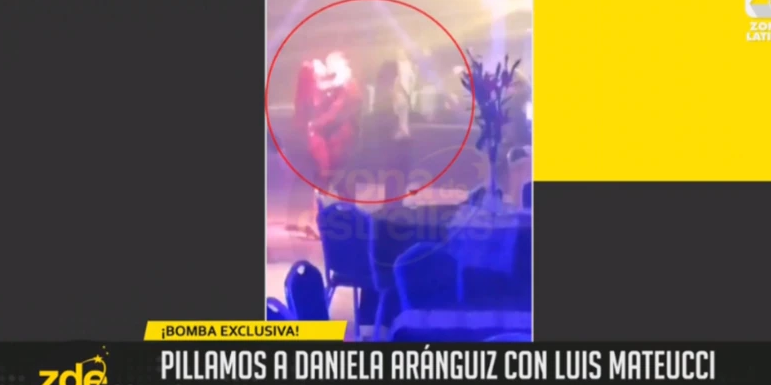Daniela Aránguiz y Luis Mateucci captados a los besos / Zona Latina