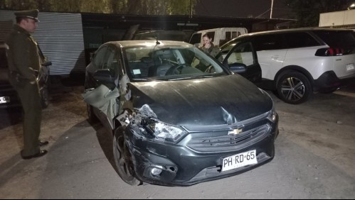 Persecución policial en Ñuñoa: Detienen a dos sujetos que se trasladaban en auto con encargo por robo