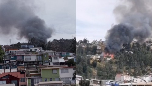 Presunto autor de incendio en Valparaíso falleció tras ser abatido por Carabineros