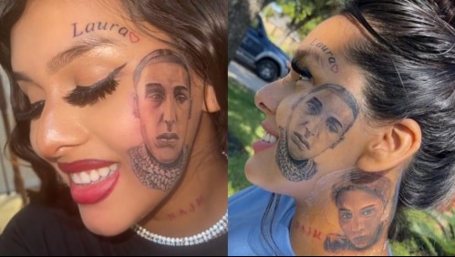 Joven decidió tatuarse en su mejilla a su pareja que le fue infiel durante el embarazo