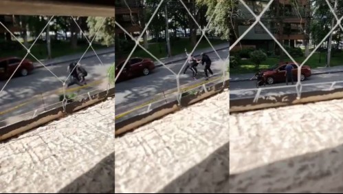 Carabinero de civil es víctima de violento robo de su vehículo en Providencia