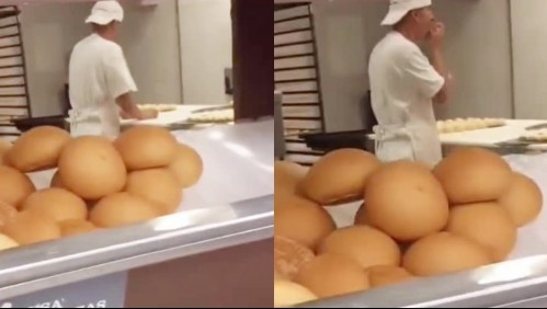 Graban a panadero de supermercado lamiendo masas: Seremi de Salud abrió un sumario por el caso