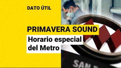 Metro extiende horarios por Primavera Sound: ¿Qué estaciones operarán hasta más tarde este fin de semana?