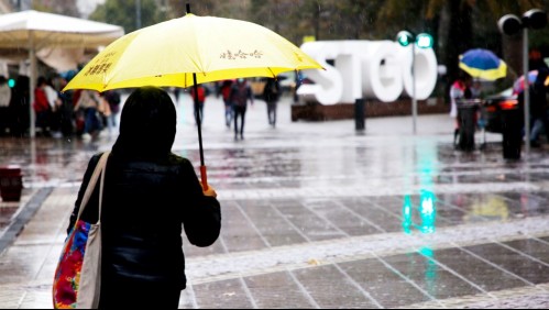 Pronóstico de lluvia para Santiago: Se esperan precipitaciones para tres días de esta semana