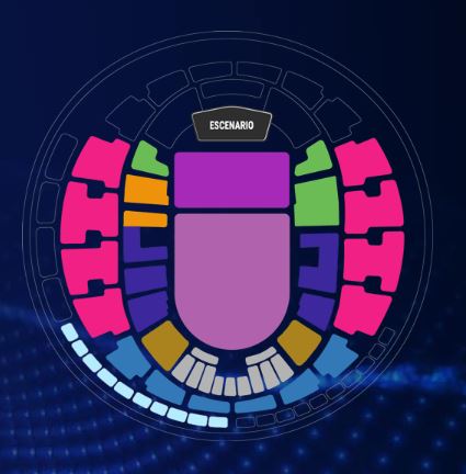 Ubicaciones del Movistar Arena para Tiësto