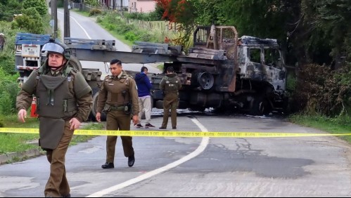 Incendian camión en ruta que une Traiguén con Los Sauces: Carretera se encuentra cortada