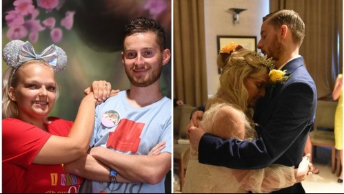 'Me dijo que encontrara el amor': Se casó con su novia de hace 10 años tres días antes que muriera de cáncer