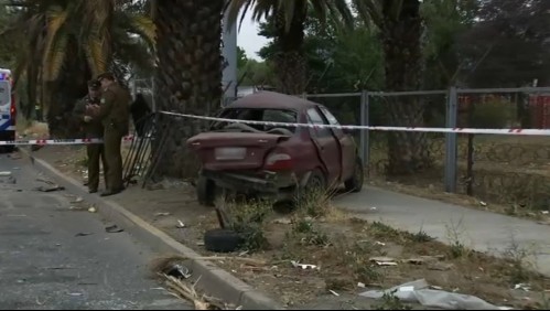 Un fallecido deja choque de dos vehículos en Renca: Conductor de taxi involucrado se habría dado a la fuga