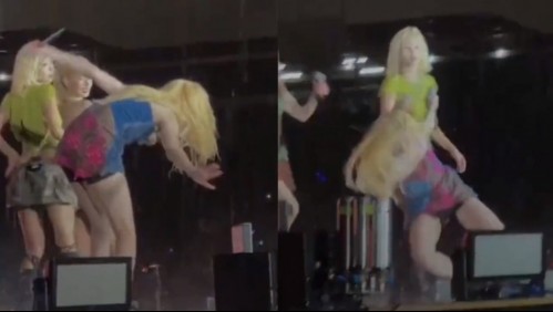 [VIDEO] Festival Music Bank tuvo que ser cancelado por las fuertes lluvias: Una artista se cayó en el escenario