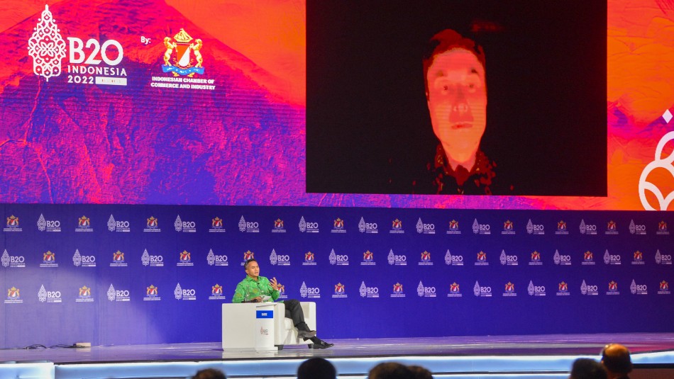 Elon Musk en cumbre de empresarios en Bali