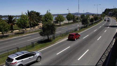 Incendio de maquinaria provocó corte de costanera que une Concepción con Talcahuano
