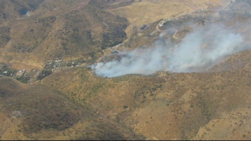 Se mantiene alerta roja en Talagante por incendio forestal: Ya van consumidas 50 hectáreas