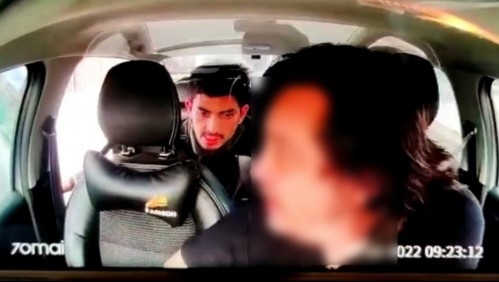 '¡Bájate por la buena!': Video muestra intento de asalto a conductor de aplicación móvil por parte de un pasajero
