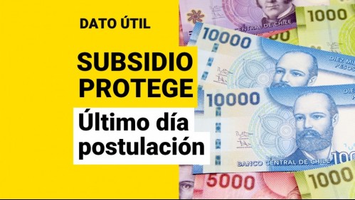 Último día para postular al Subsidio Protege en noviembre: ¿Cómo acceder a los 200 mil?