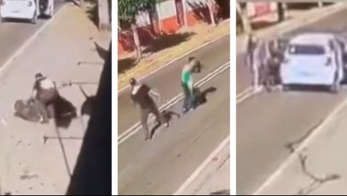Video muestra a dueño de minimarket golpeando brutalmente a delincuentes que querían robarle
