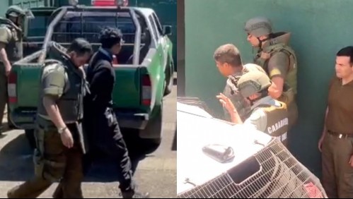 Dos detenidos tras ataque incendiario y enfrentamiento con Carabineros: Uno de ellos sería hijo de Héctor Llaitul