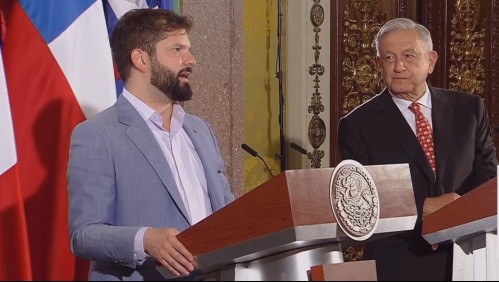 Presidente Boric y López Obrador confirman relación estratégica 'profunda' entre Chile y México