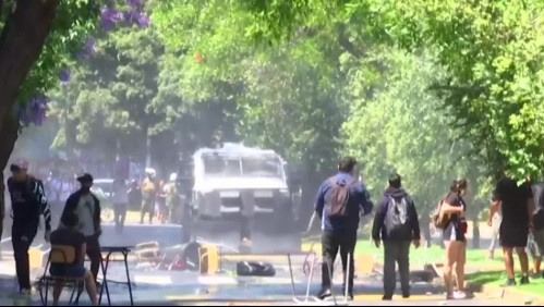 Se registran incidentes en las afueras del Liceo de Aplicación