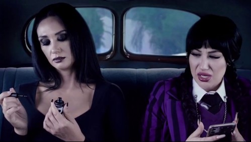 'Las locas Díaz': Pamela Díaz y Trini Neira realizan divertido sketch personificadas como la familia Addams