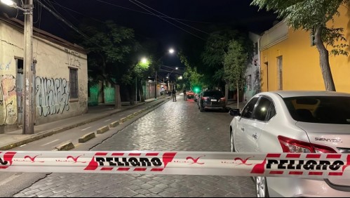 Homicidio en Santiago centro: Una persona falleció producto de un impacto de bala