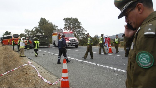Un muerto deja accidente de tránsito en Ruta 78 a la altura de Pomaire