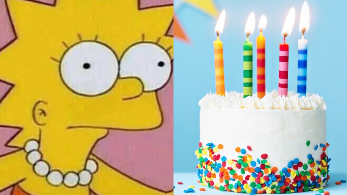 Encargó una torta con el rostro de Lisa Simpson, pero el resultado no fue  el que esperaba - Meganoticias