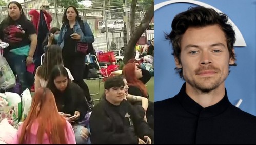 'No di la PAES por venir acá': Polémica por jóvenes que acampan para esperar a Harry Styles